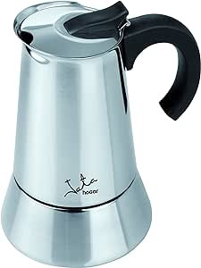 Cafetera italiana Jata CAX106 ODIN, 6 tazas, inducción, acero inox